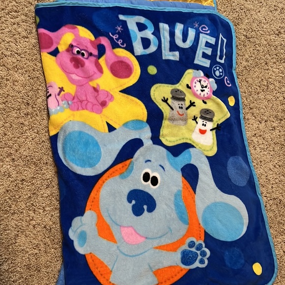 LIKE NEW Blues Clues & You All-In-One Nap Pad w/cushioned pillow and blanket - Picture 3 of 7